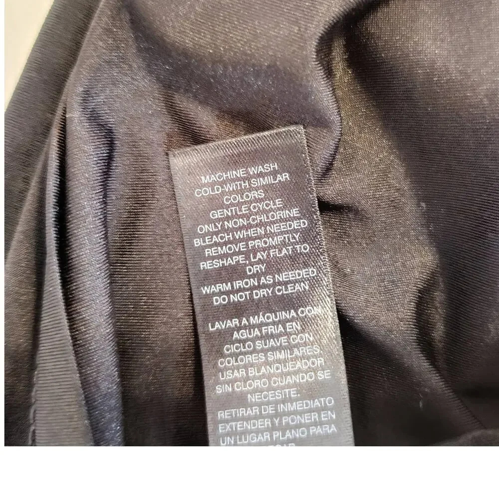 WHBM Cold Shoulder High Neck Long Sleeve Dress Cocktail Sz XXS‎ - Picture 7 of 12